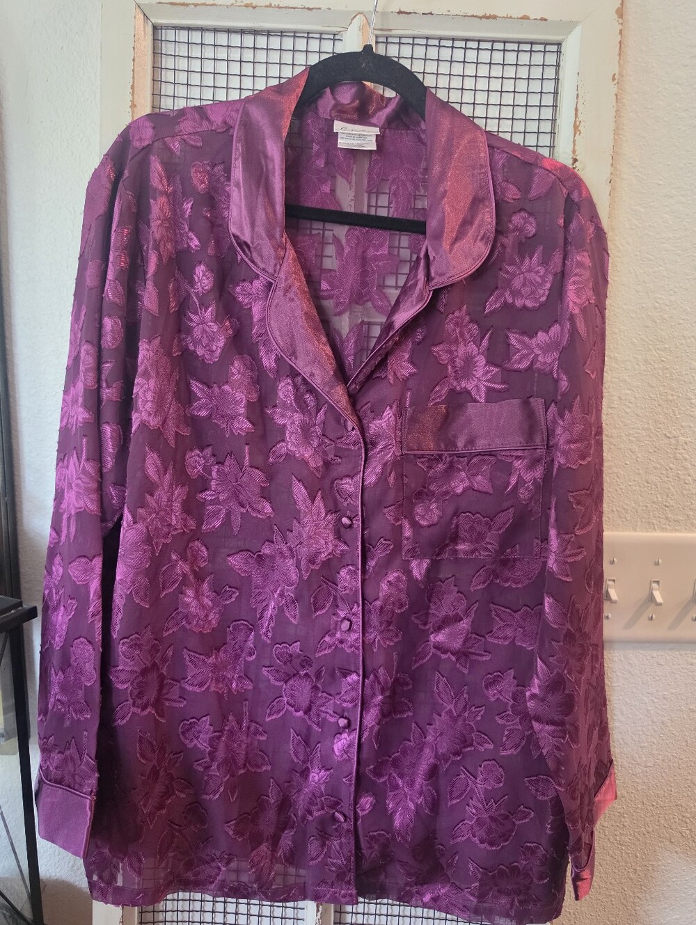 Secret Treasures Sheer Pj Top